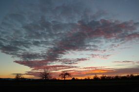 sunset in Swabia