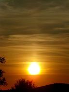 reddish sunset sky