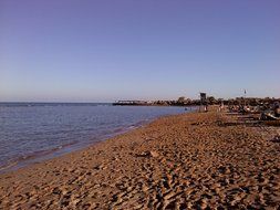 Sand beach on holiday
