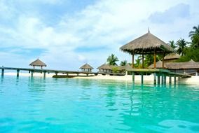 landscape of the Maldives resorts
