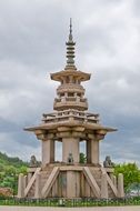 stone tower in traditional korea architecture