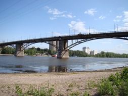 bridge over the river in samara