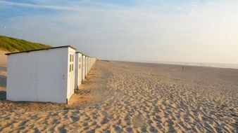 Beach huts on the beach