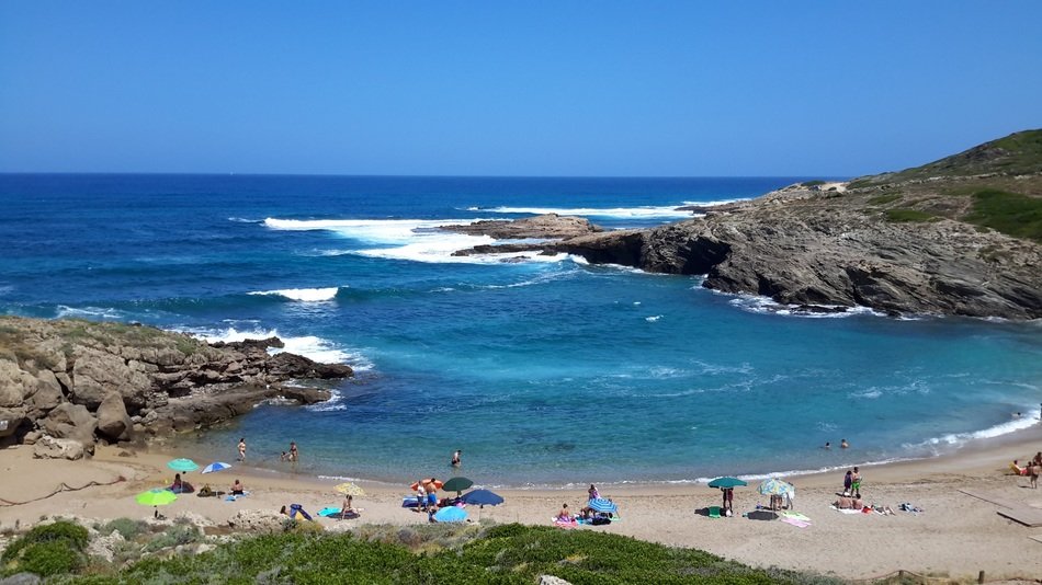 panorama of summer beach in sardinia