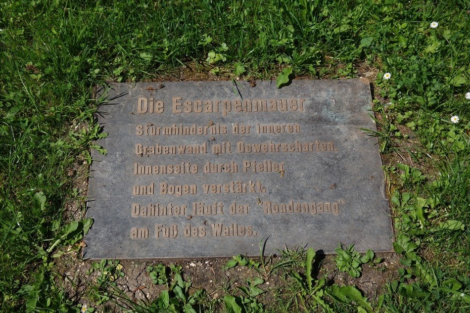 grey tombstone among grass, germany, new ulm