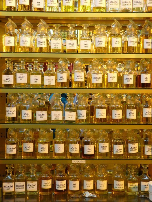 glass bottles on the shelves