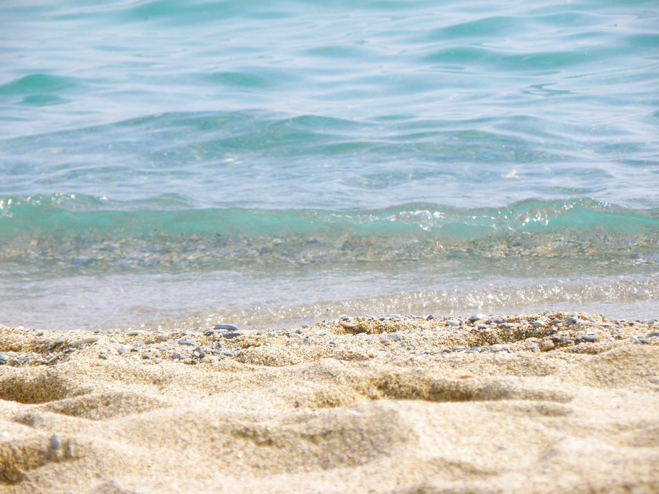 Sand near the clean water