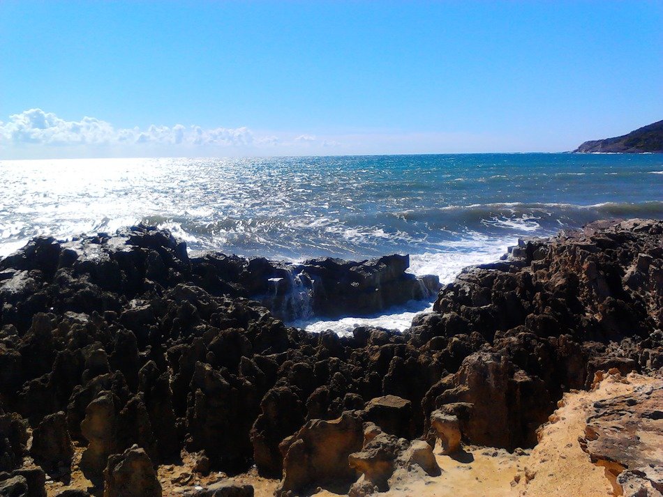 stones on the shore of the Balearic Islands