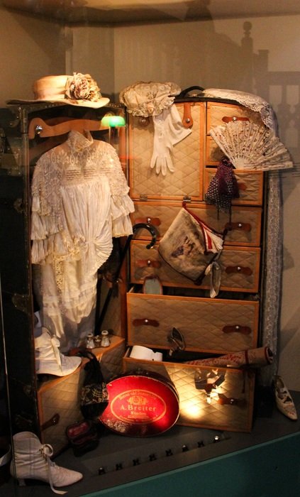 luggage and dresses of the empress Sissi