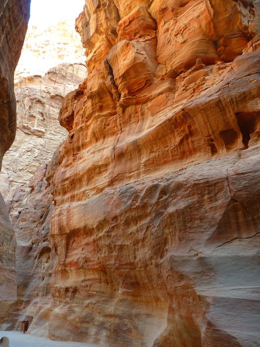Siq ancient Nabatean city of Petra