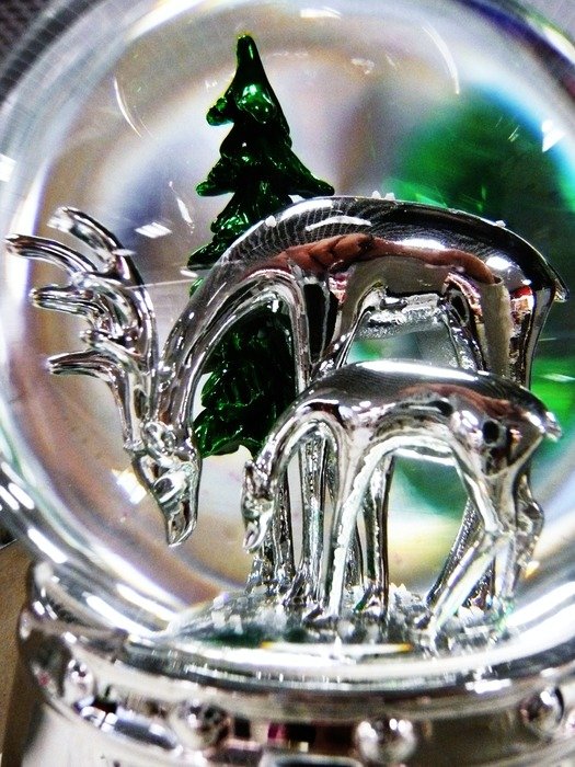 Glass Christmas ornament