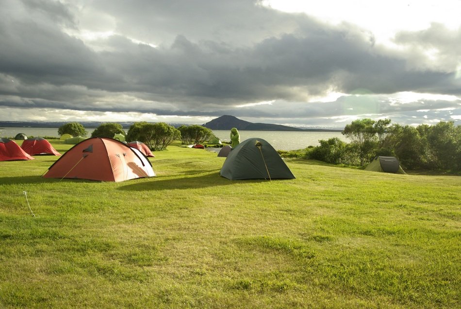 camping near lake Myvatn