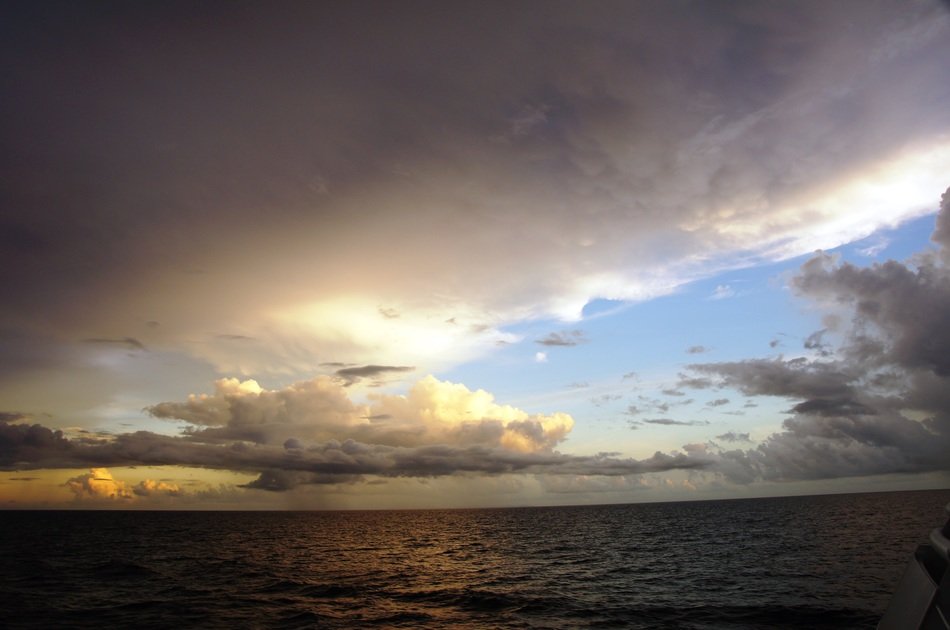Sunset in the clouds