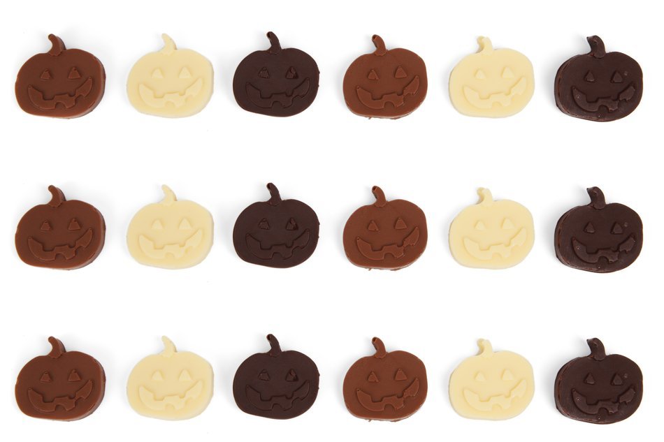chocolate pumpkin face