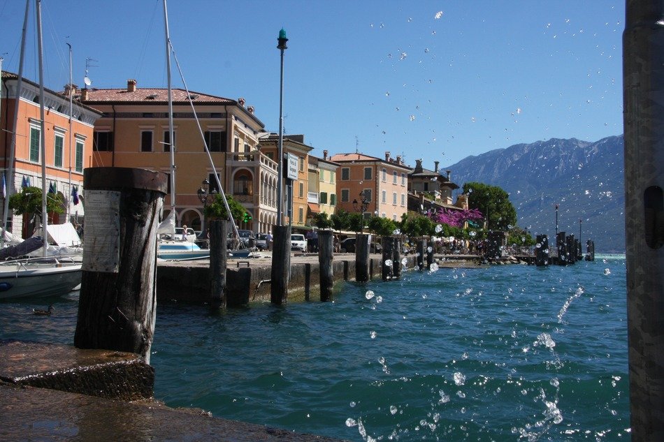 water spray near the port