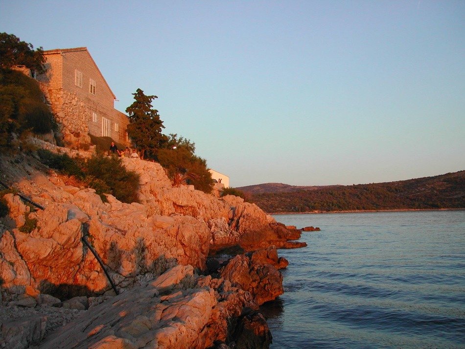 rock near the water