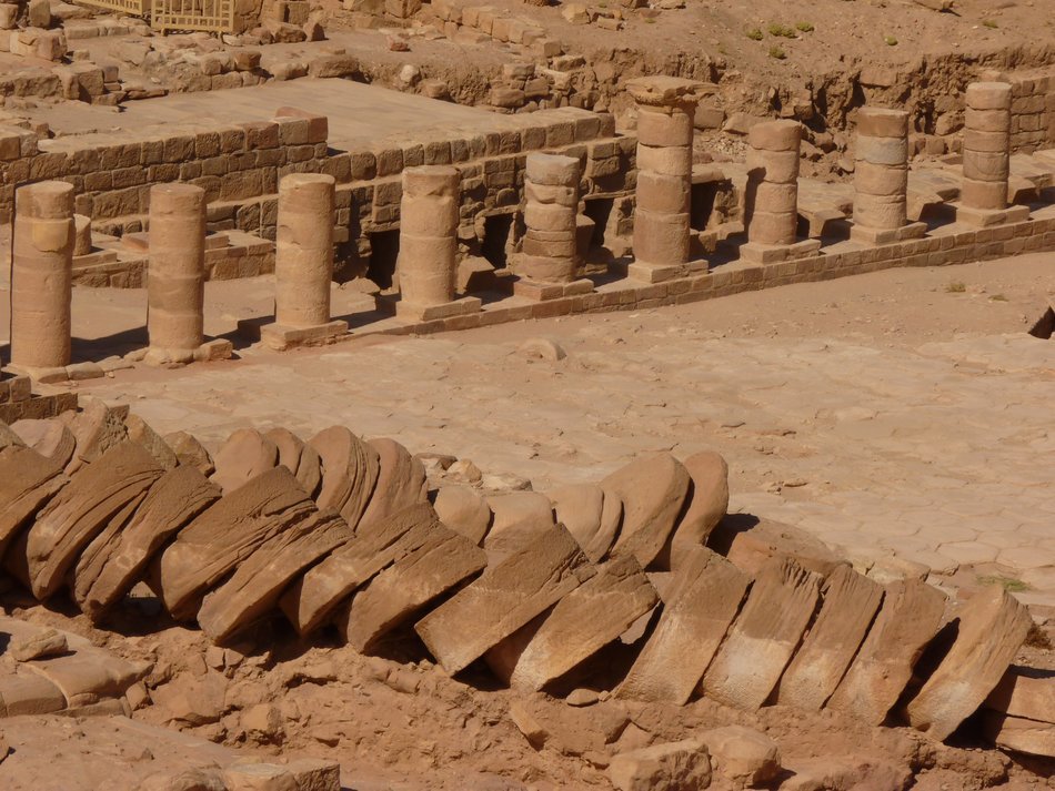 panoramic view of roman excavations