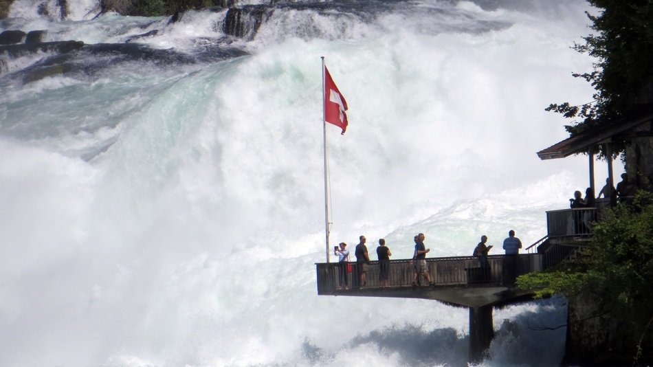 Rhine Falls water observation deck