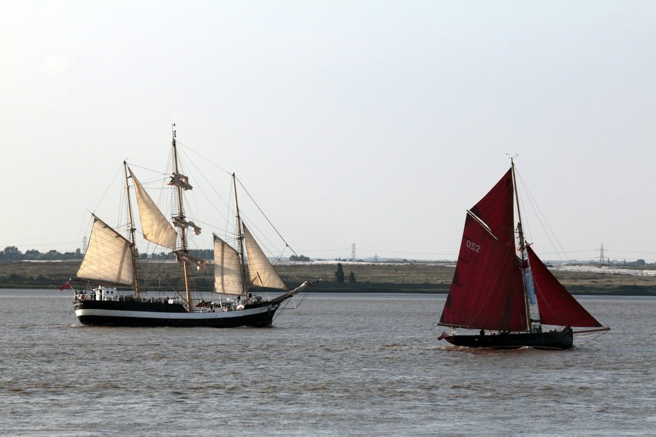 Sailboats in the water