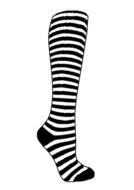 drawn striped sock