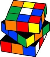 rubik's cube, 3d puzzle
