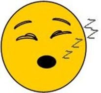 sleeping smiley for clipart