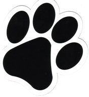 Dog Paw Print Logo drawing