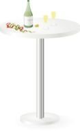 Cartoon white table clipart