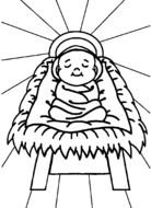 drawn infant Jesus