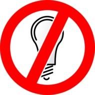 Don T Use Incandescent Bulbs At Clkercom Vector