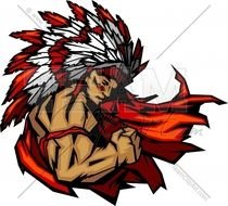Indian Head Mascot Stock