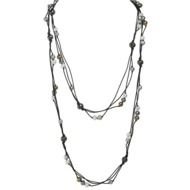 Necklace with the gladiolus