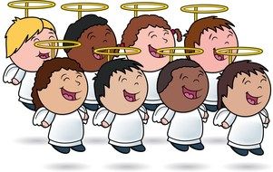 clipart of children choir of angels