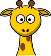 Giraffe Cartoon Head Lol Roflcom clipart
