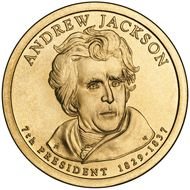 American coin with the image of Andrew Johnson