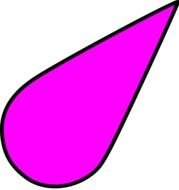 pink liquid drop