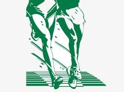 Running Legs Illustration drawing