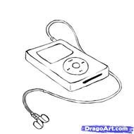 Ipod Headphones Drawing