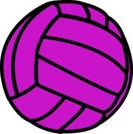 Purple Volleyball At Clkercom Vector Online