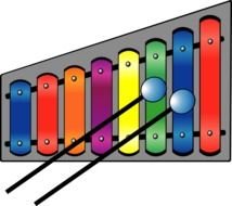 Xylophone Colourful Clip Art 114203 Hight