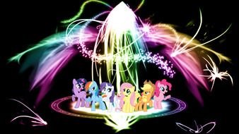 pony on a colorful background