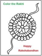 Raksha Bandhan Coloring Pages drawing