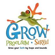 grow, banner with frog