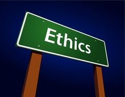ethics sign drawing