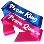 ribbon with the inscription prom king and prom queen