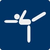 silhouette of a skater as an icon