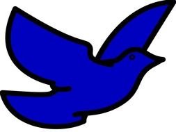 dark blue Bird drawing
