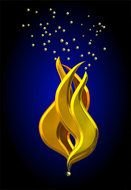 Clip art of gold graphic design