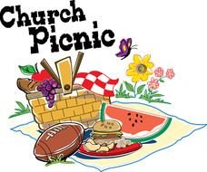 church picnic drawing drawing