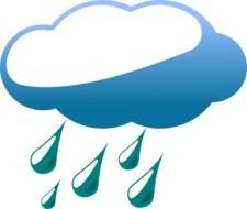 Rainy Cloud At Clkercom Vector Online Royalty